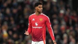 <p>Marcus Rashford has joined Aston Villa on loan from Manchester United (Martin Rickett/PA)</p>
