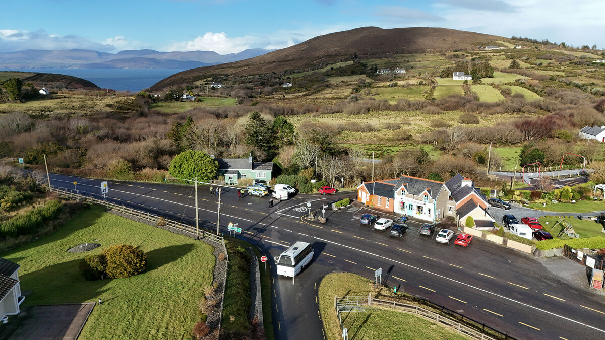  The village of Mountain Stage, Glenbeigh, Co Kerry, where the bodies of two people in their 50s were discovered. Picture Dan Linehan