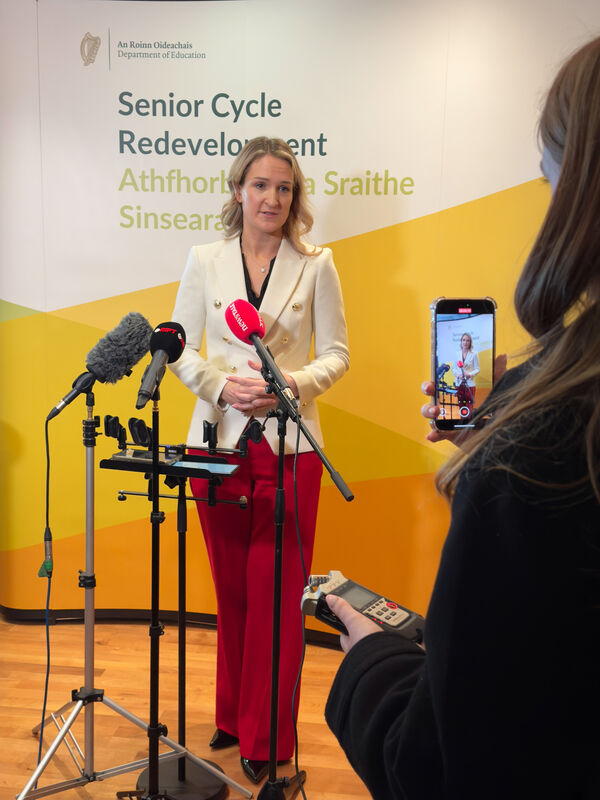Minister for Education and Youth Helen McEntee at the Senior Cycle Redevelopment Conference in Croke Park. Picture: Sasko Lazarov