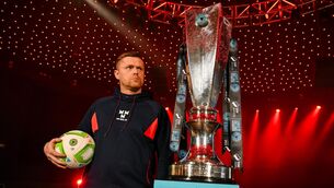<p>Shelbourne manager Damien Duff during the SSE Airtricity Men’s Premier Division, SSE Airtricity Men’s First Division and SSE Airtricity Women’s Premier Division Launch 2025 at Mansion House in Dublin. Photo by Stephen McCarthy/Sportsfile</p>