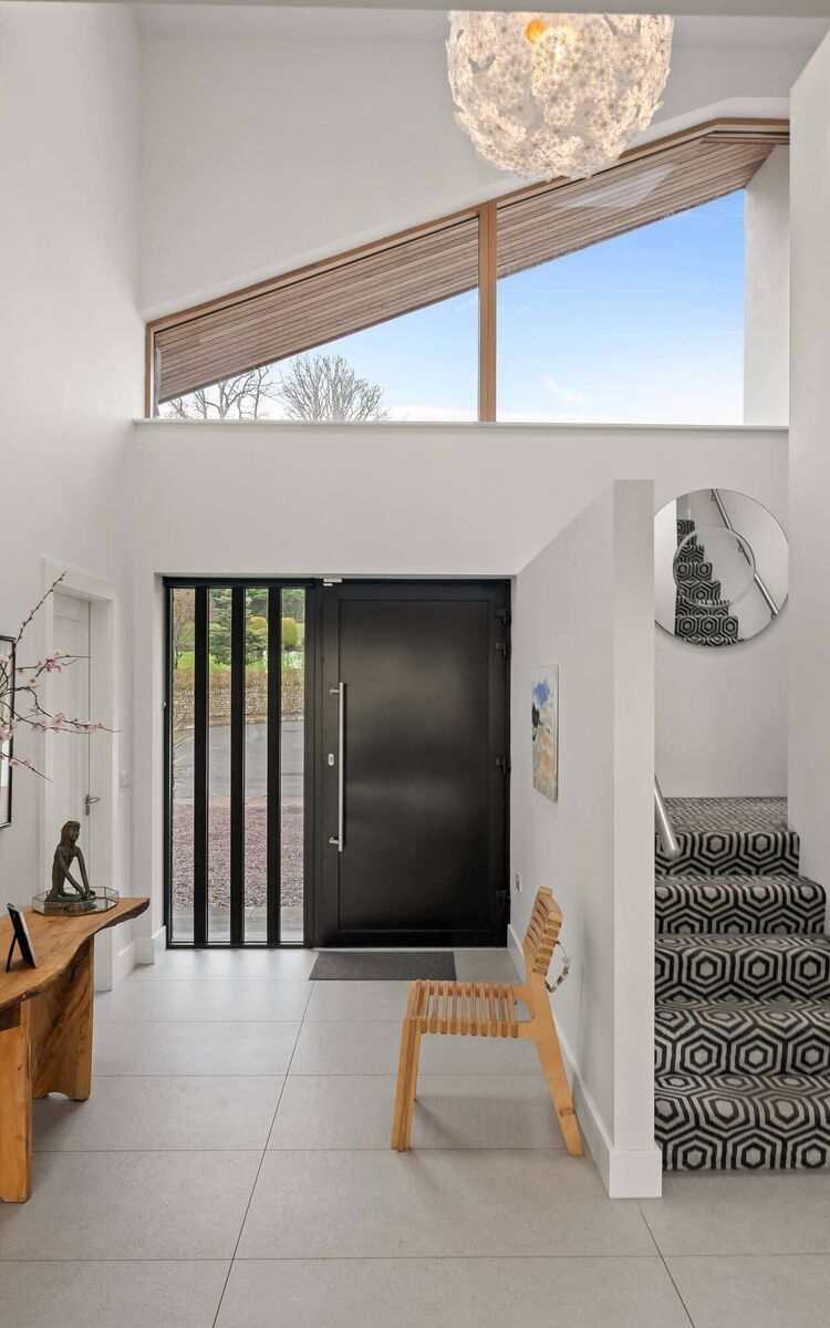 Foyer is double height