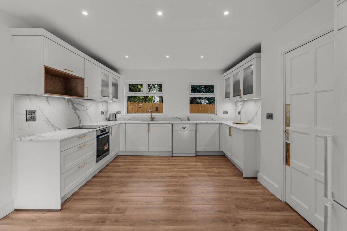 New kitchen: nothing to do but move in, says selling agent Jeremy Murphy