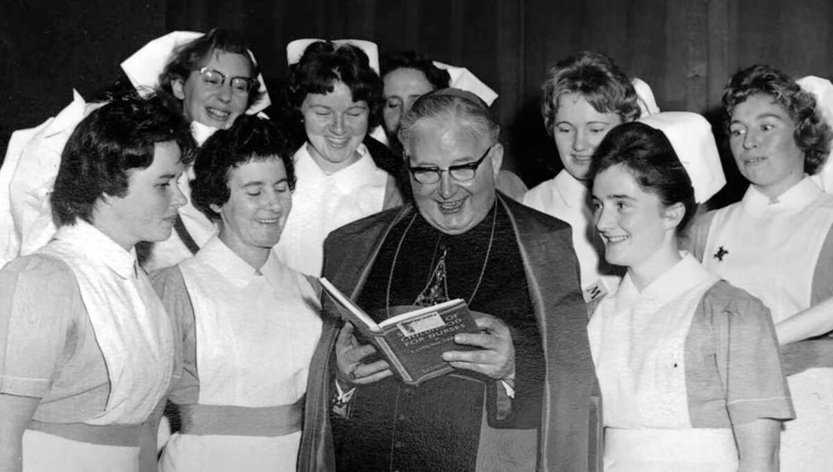 Noreen Schierz and nursing cohort in 1961 featured in 'Irish Nurses in the NHS: An Oral History by Louise Ryan, Gráinne McPolin and Neha Doshi'. Noreen Schierz and nursing cohort in 1961 featured in 'Irish Nurses in the NHS: An Oral History by Louise Ryan, Gráinne McPolin and Neha Doshi'.