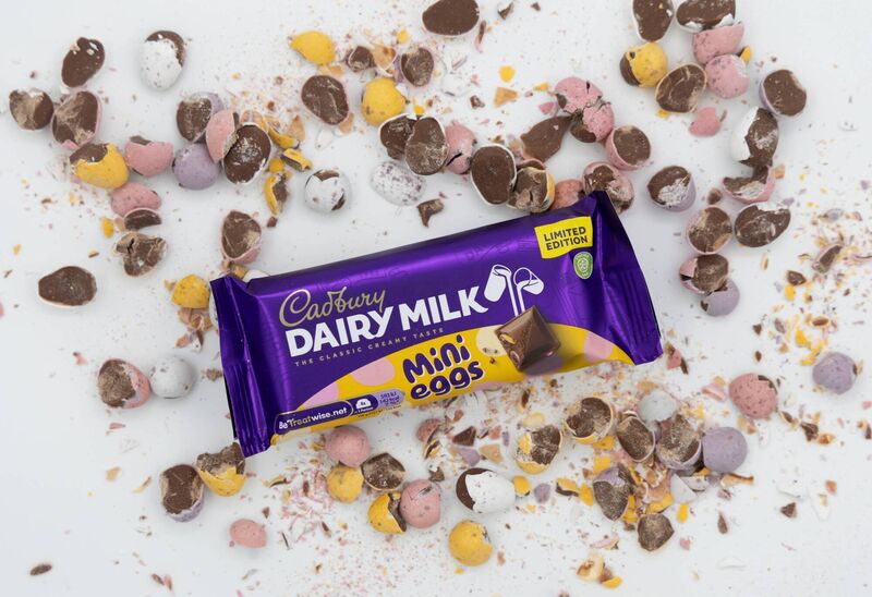 Cadbury have just launched a limited-edition mini eggs treatsize bar 