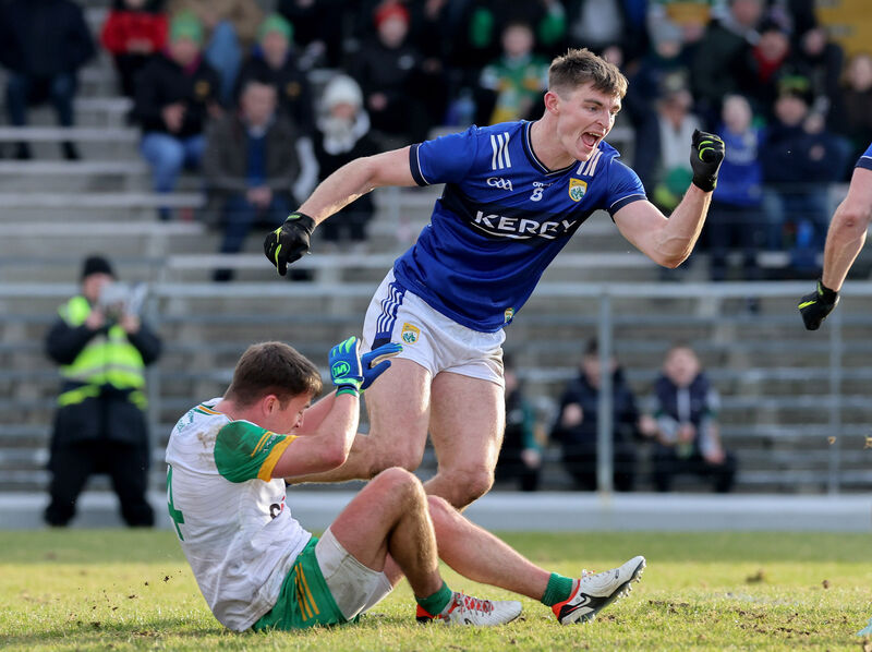 Kerry midfielder Diarmuid O'Connor scored the only goal of the game. It brought Kerry to within a point of Donegal. Pic: ©INPHO/Lorraine O’Sullivan