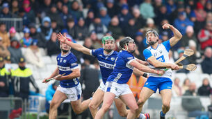 <p>OFF THE MARK: Waterford get off the mark with a ten point win over Laois in the Allianz NFL. Pic: ©INPHO/Ken Sutton</p>