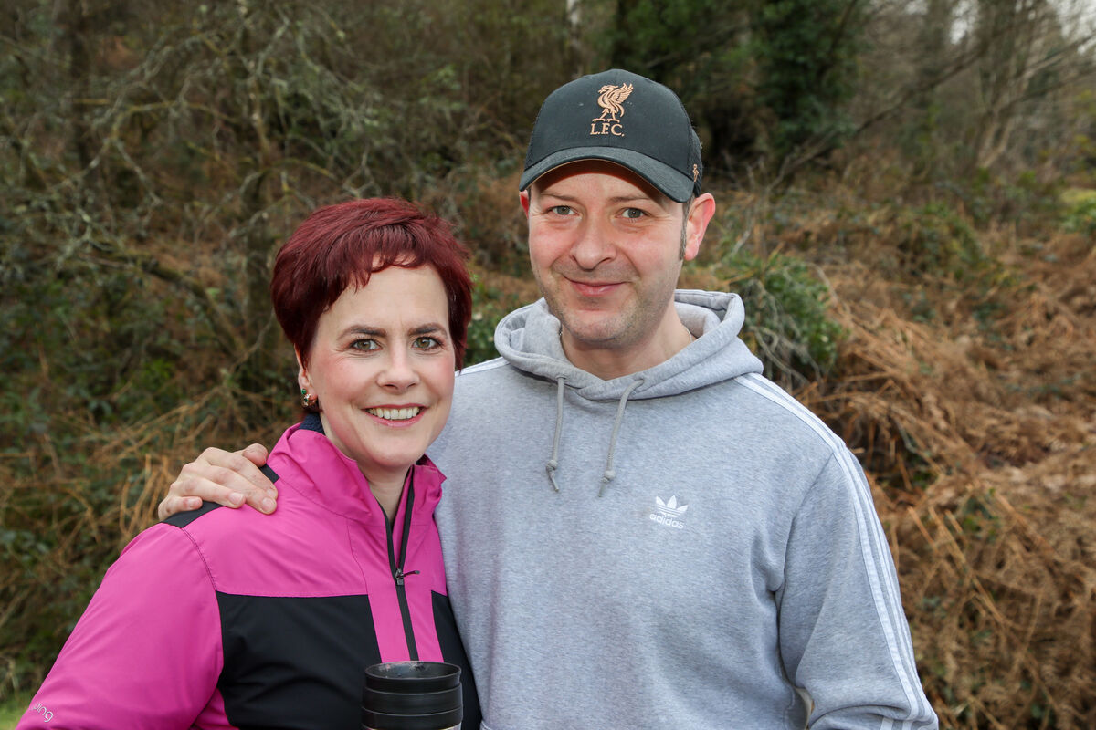 Lorraine Gobnait de Búrca and Austin Twomey at the festival in Ballyvourney, Co Cork on Sunday. Picture: David Creedon