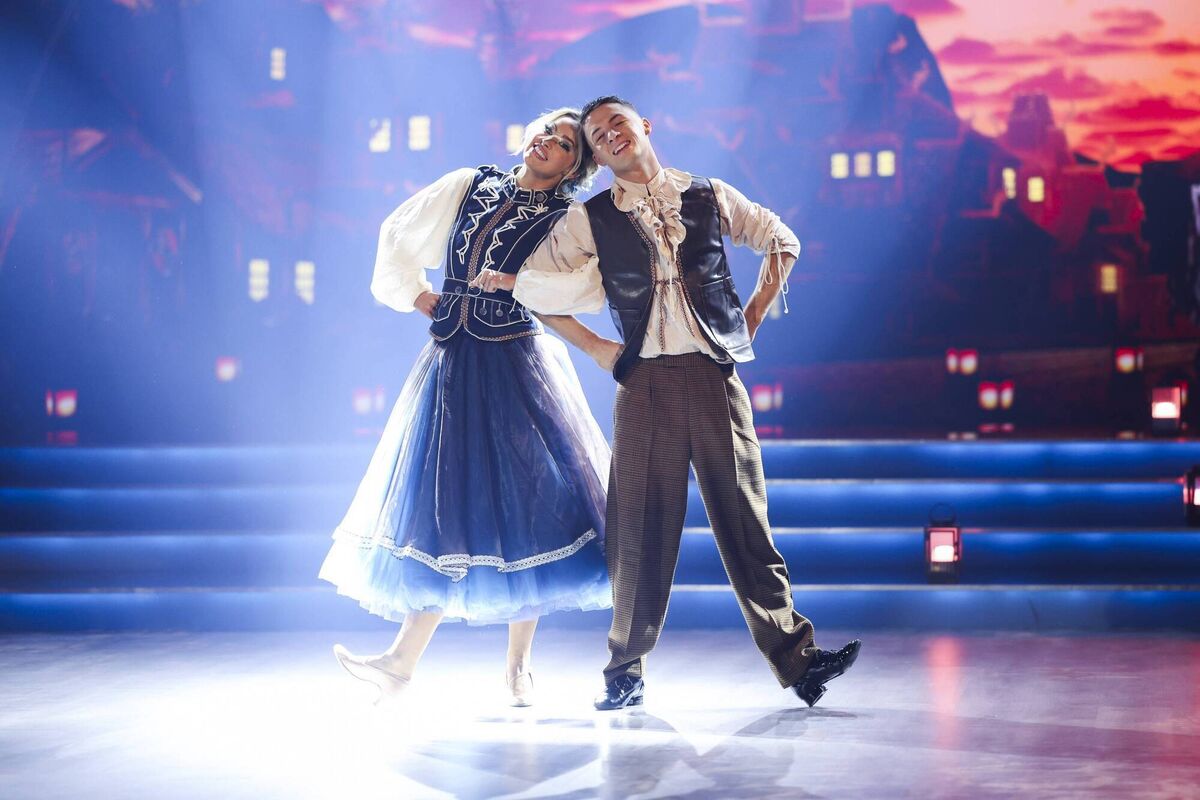 Olympic gold medallist Rhys Mc Clenaghan was smiling ear-to-ear during and after his quickstep 