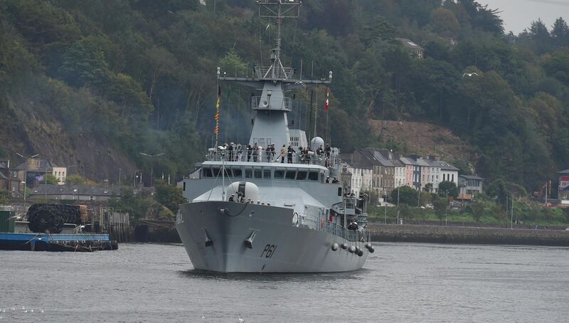 The Irish Naval Service vessel LE Samuel Beckett. The Naval Service has not got one warship capable of naval combat. File photo: Larry Cummins