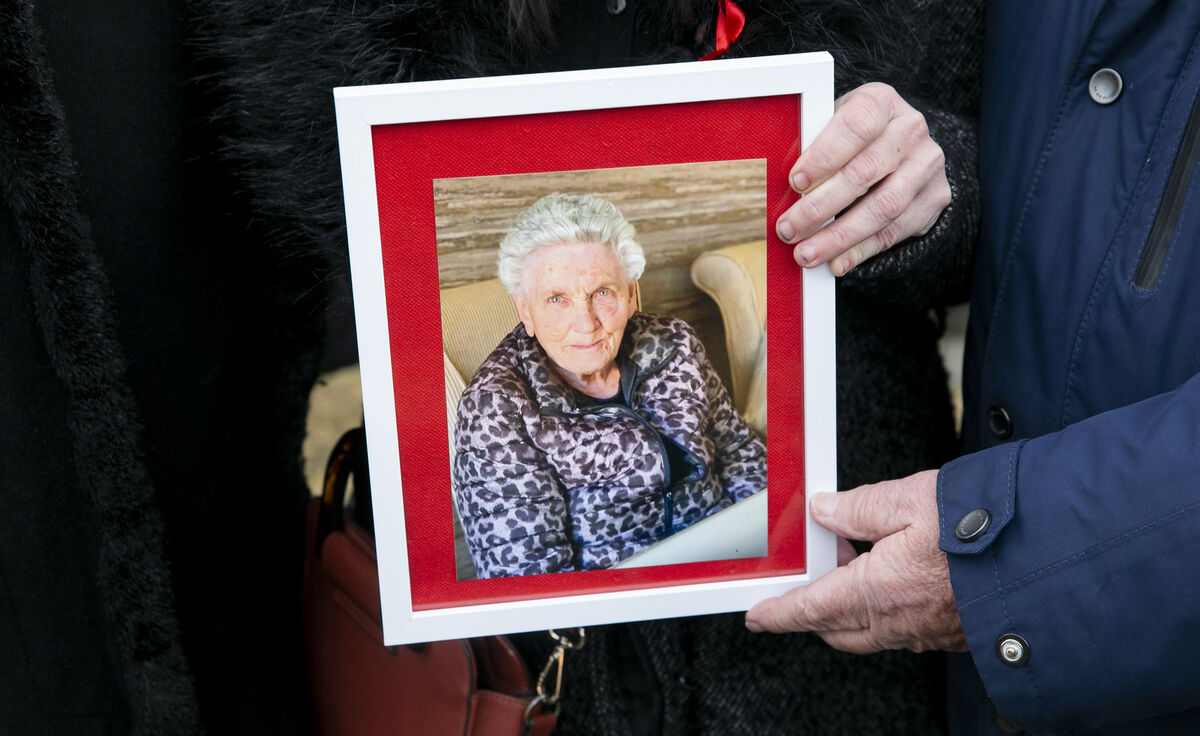 A photo of Rosie McKinney at her funeral last month, at Christ the King Church, Cabra Dublin. Picture: Gareth Chaney