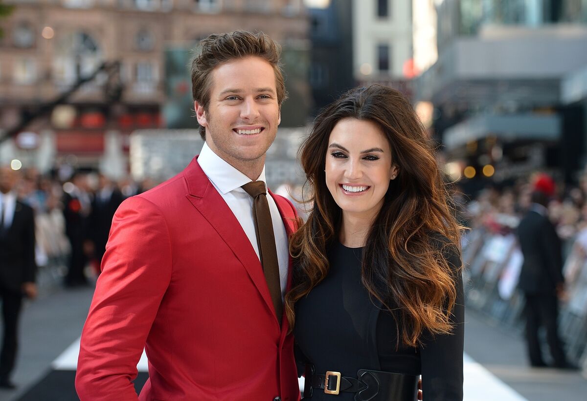 Armie Hammer and Elizabeth Chambers arriving at the UK Premiere of The Lone Ranger, at the Odeon West End cinema in London.
