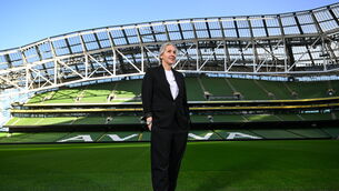 <p>DOWN TO WORK: New Republic of Ireland women's head coach Carla Ward. Pic: Stephen McCarthy/Sportsfile</p>