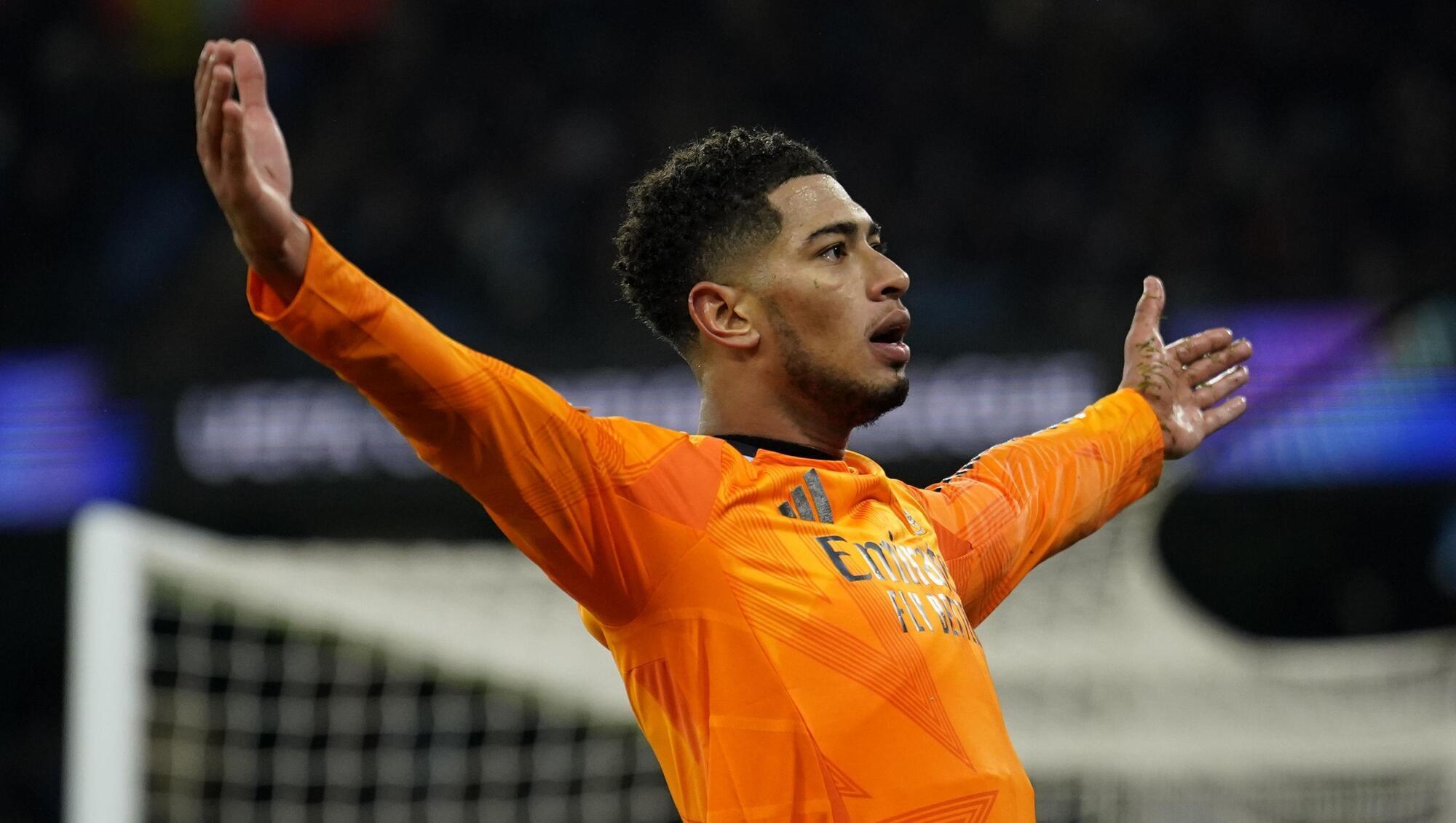 Jude Bellingham strikes late as Real Madrid beat Manchester City in five-goal thriller