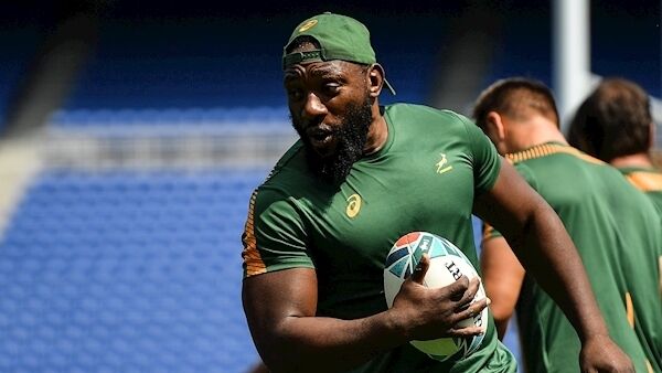 Tendai Mtawarira during the South Africa captain's run ahead of their opening Pool B game against New Zealand at the International Stadium in Yokohama, Japan. Photo by Ramsey Cardy/Sportsfile. Tendai Mtawarira during the South Africa captain's run ahead of their opening Pool B game against New Zealand at the International Stadium in Yokohama, Japan. Photo by Ramsey Cardy/Sportsfile.