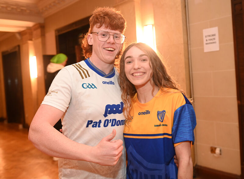  Conor Cregan and Grainne Ó hÚiginn who travelled from Co Clare to see Kneecap.