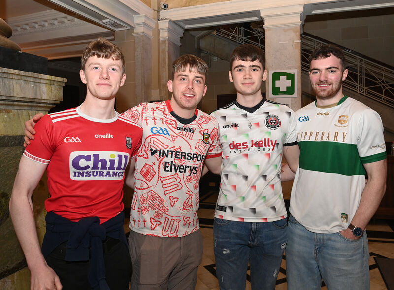  UCC students Cathal Murphy, Anthony O'Shea, Cian O'Keeffe and Paddy Moran.