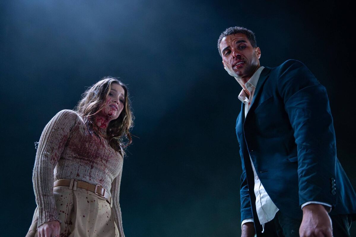 Mason Gooding and Olivia Holt in Heart Eyes Mason Gooding and Olivia Holt in Heart Eyes