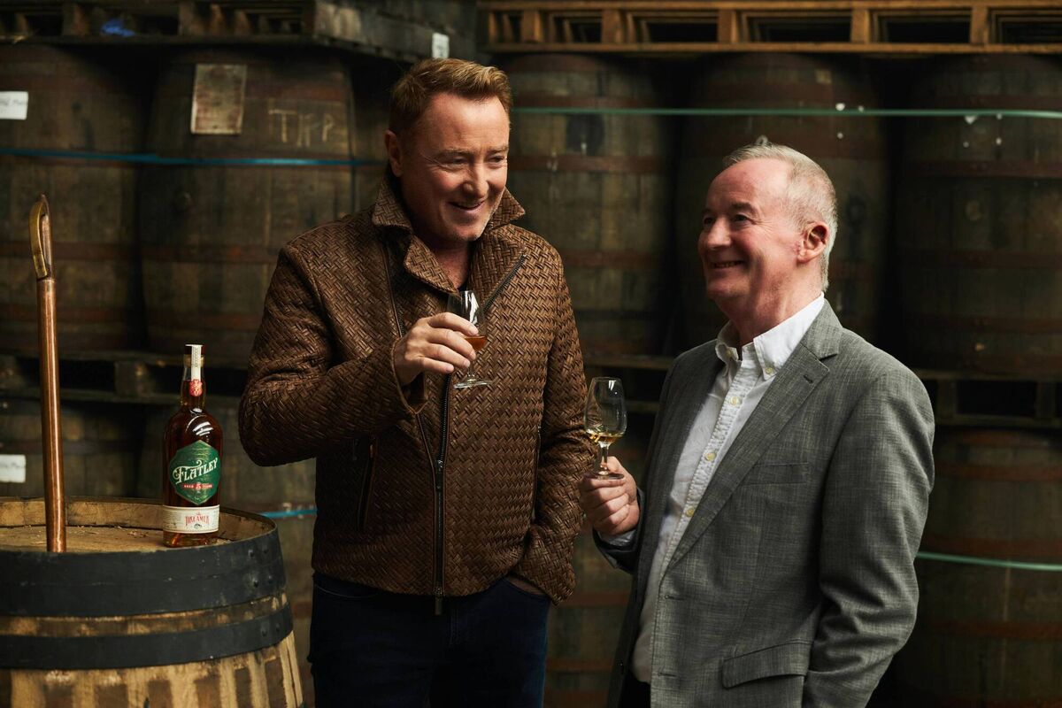 Michael Flatley and master blender Noel Sweeney, who worked together on Flatley Whiskey ‘The Dreamer’, the acclaimed dancer's first signature Irish whiskey from a series of special blends. Michael Flatley and master blender Noel Sweeney, who worked together on Flatley Whiskey ‘The Dreamer’, the acclaimed dancer's first signature Irish whiskey from a series of special blends.