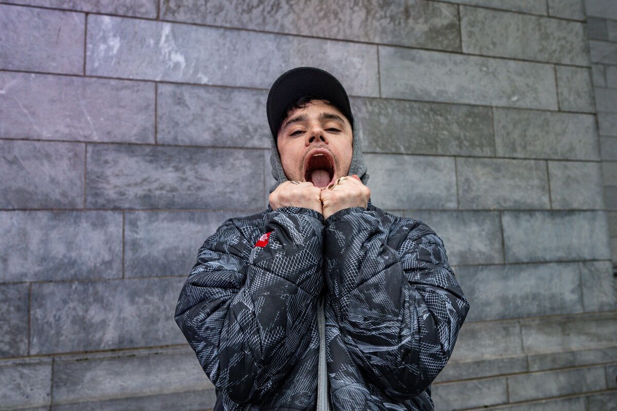 Naoise Ó Cairealláin, aka Móglaí Bap, from Kneecap, pictured in Cork. Picture: Chani Anderson