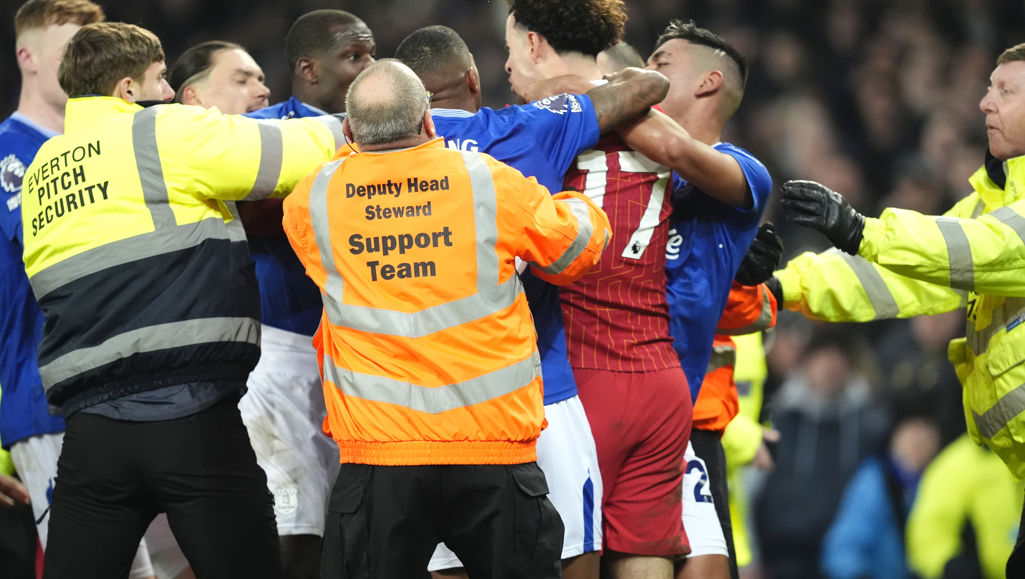 Liverpool, Everton, Arne Slot and Sipke Hulshoff charged over post-match clash