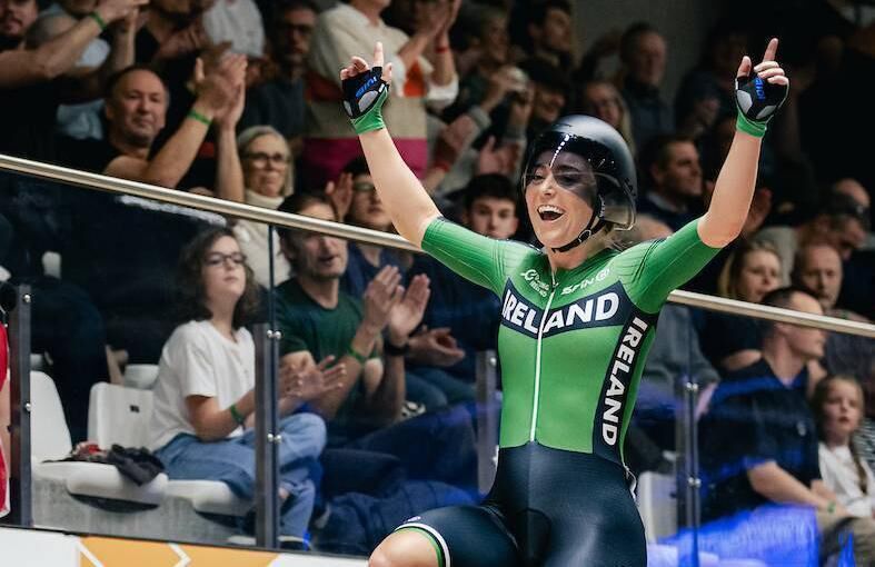 Gillespie won gold for the Women's elimination race at the UEC Track Elite European Championships in Belgium 