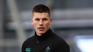 <p>GOOD PLACE: Sam Prendergast is in a good place and is physically stronger than he is given credit for. Pic: ©INPHO/Ben Brady</p>