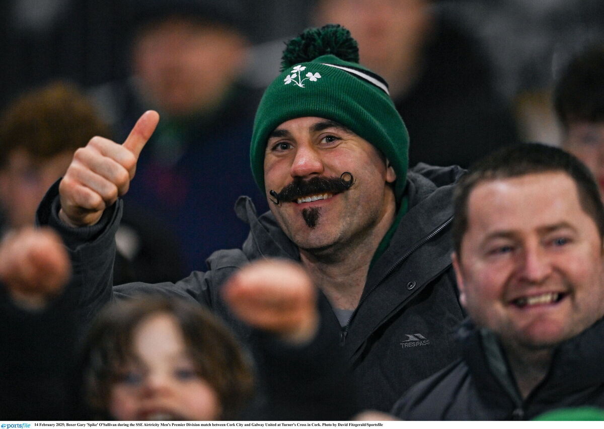 Boxer and Irish Examiner columnist, Gary 'Spike' O'Sullivan at Turner's Cross. Pic: David Fitzgerald/Sportsfile