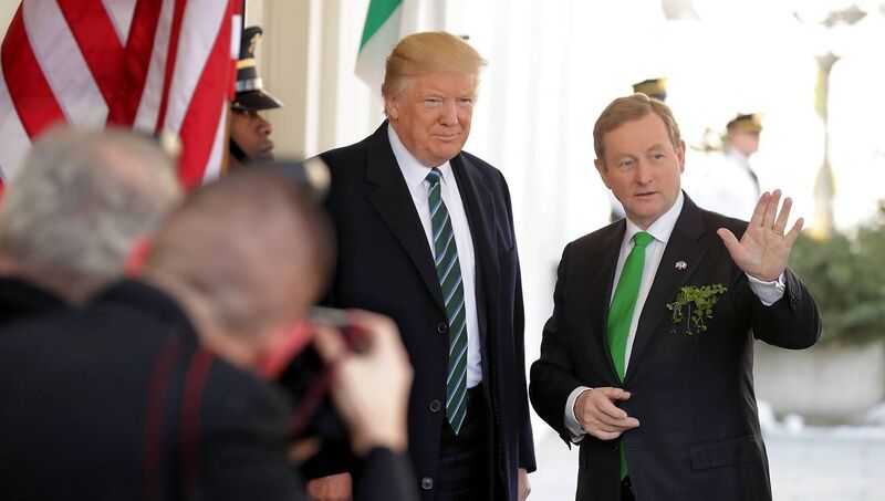 US president Donald Trump and then taoiseach Enda Kenny outside the West Wing of the While House on March 16, 2017. In 2025, Trump has commenced his second presidency reshaping geopolitics more than at any time since the Second World War. Picture: Chip Somodevilla/Getty US president Donald Trump and then taoiseach Enda Kenny outside the West Wing of the While House on March 16, 2017. In 2025, Trump has commenced his second presidency reshaping geopolitics more than at any time since the Second World War. Picture: Chip Somodevilla/Getty