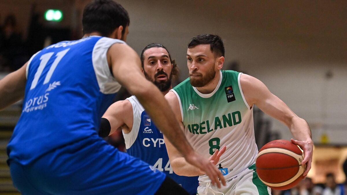 Kyle Hosford of Ireland in action against Iakovos Panteli of Cyprus. Pic: Brendan Moran/Sportsfile. Kyle Hosford of Ireland in action against Iakovos Panteli of Cyprus. Pic: Brendan Moran/Sportsfile.