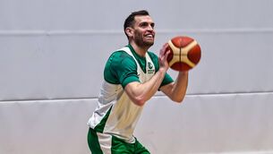 <p>HOSFORD FOCUS: Kyle Hosford at Irish Basketball training on Tuesday morning </p>