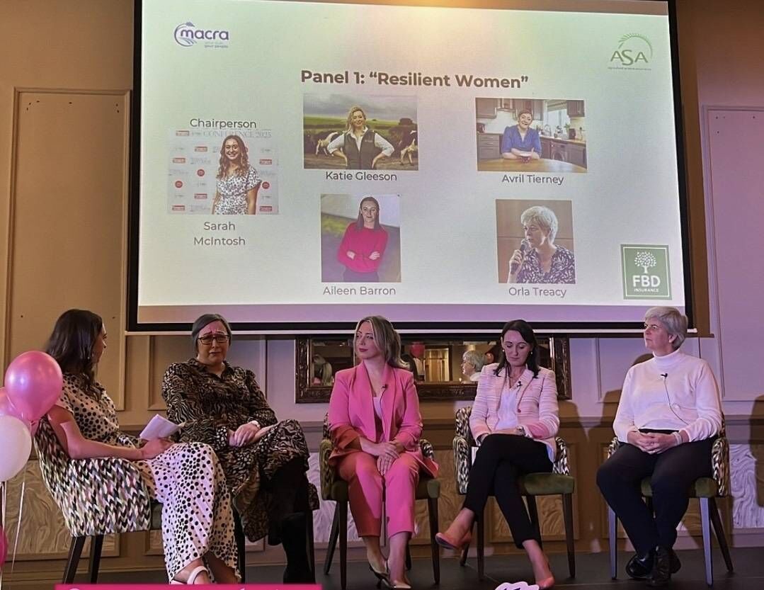Katie Gleeson speaking as part of a panel on Resilient Women Katie Gleeson speaking as part of a panel on Resilient Women