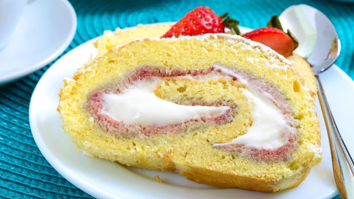 Jam-and-Cream Swiss Roll