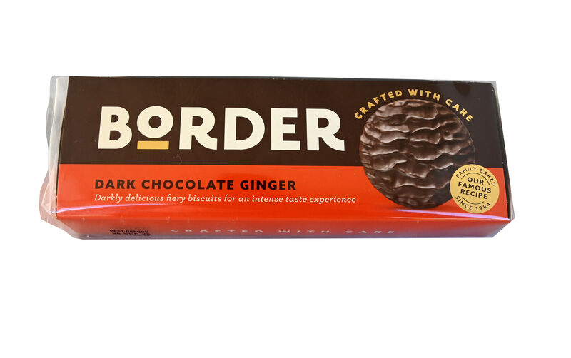 Border dark chocolate ginger biscuits