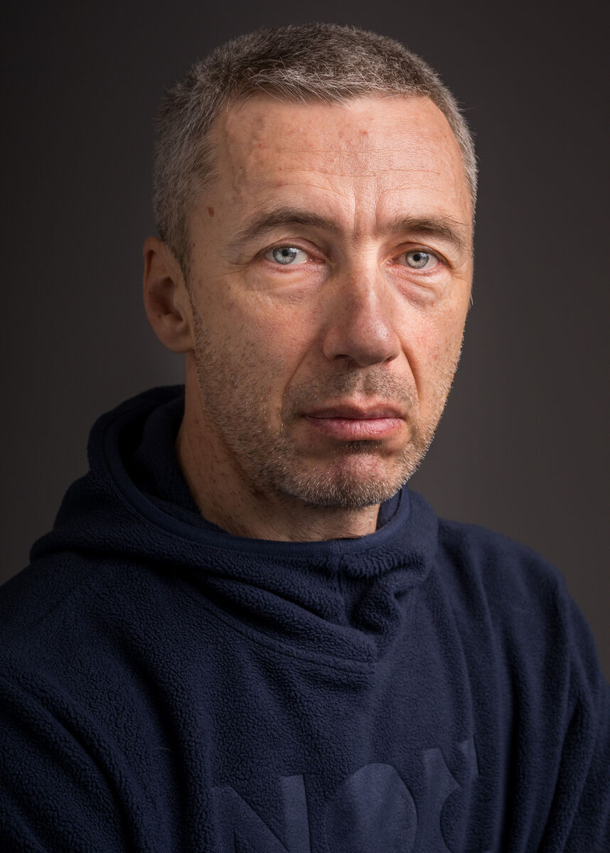 Former Ukrainian soldier Ihor Larionenko who has come to Cork to live with his family after a cancer diagnosis took him away from the frontline. Picture: David Creedon