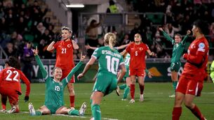 <p>SMILES BETTER: Ireland’s Kyra Carusa celebrates scoring the only goal of the game. Pic: INPHO/Ryan Byrne</p>