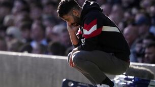 <p>DIFFICULT TIMES: Manchester United manager Ruben Amorim during the Premier League match at Goodison Park. Pic: Peter Byrne/PA Wire.</p>