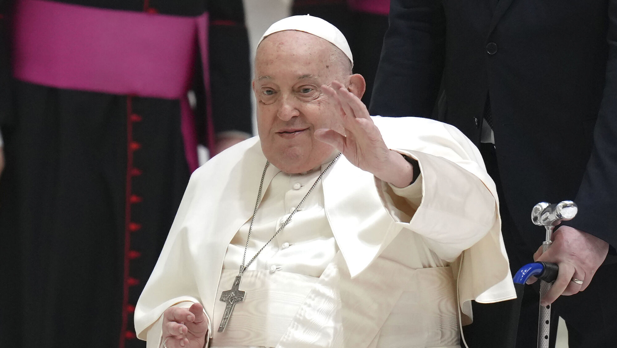 Pope Francis rested during peaceful night after respiratory crisis