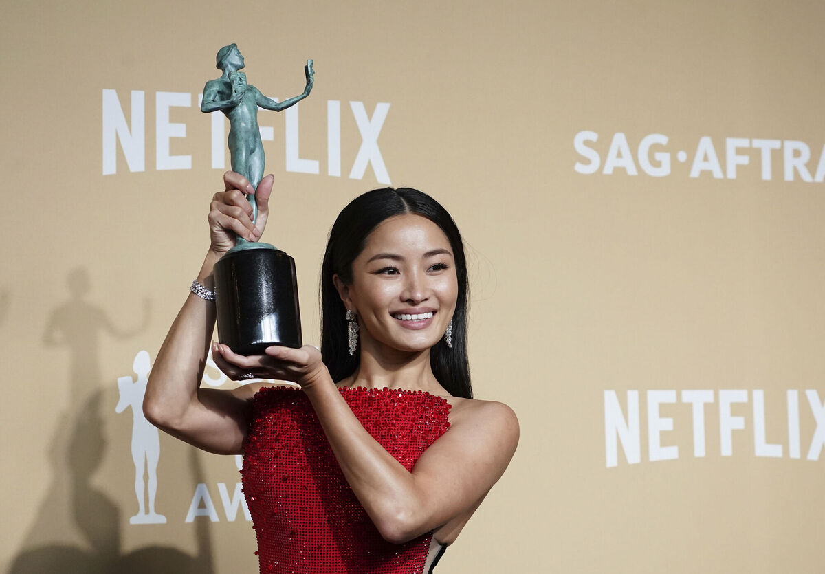 Anna Sawai with the award for outstanding performance by a female actor in a drama series for "Shogun" at the 31st annual Screen Actors Guild Awards on Sunday. Photo: Jordan Strauss/Invision/AP Anna Sawai with the award for outstanding performance by a female actor in a drama series for "Shogun" at the 31st annual Screen Actors Guild Awards on Sunday. Photo: Jordan Strauss/Invision/AP