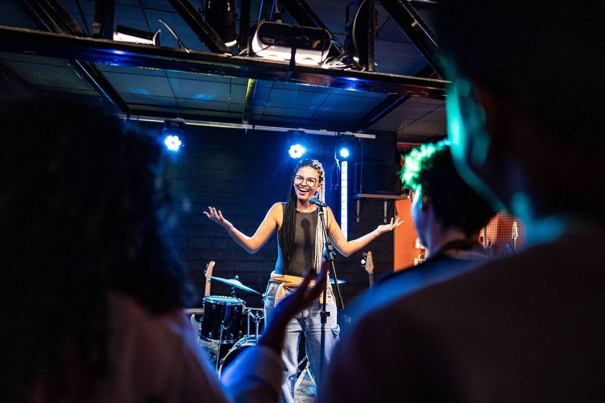 Live events are still important for comedians, but a social media presence is also essential. 