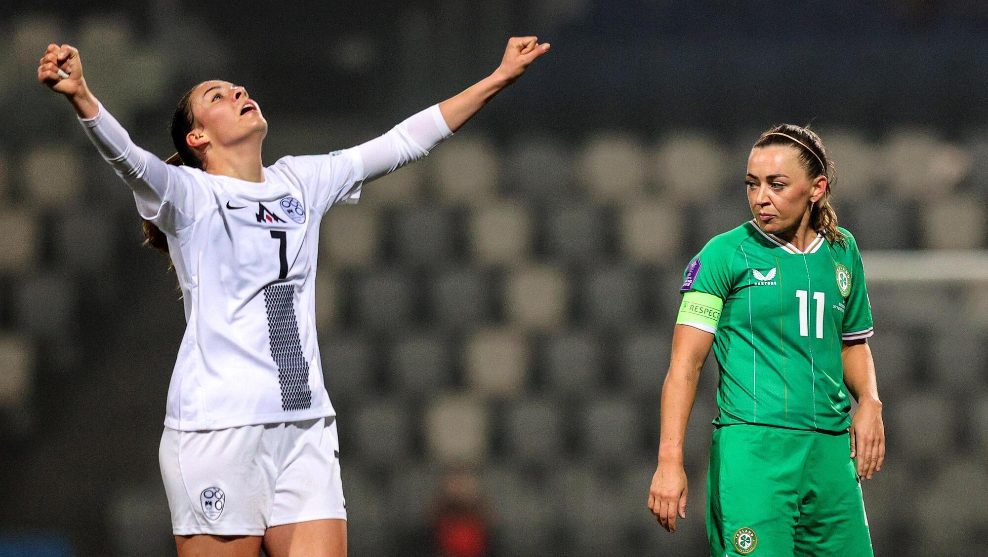 Rude awakening as Slovenian cuteness catches Ward and Ireland ice cold 