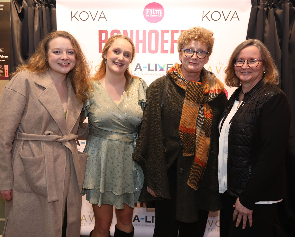 Olwyn Jennings, Emma and Olivia Gardiner, and Margaret Cardy in Limerick. Picture: Brendan Gleeson