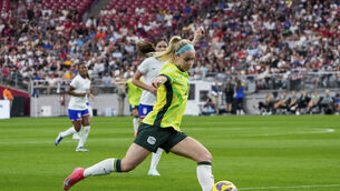 Australia suffered defeat in the SheBelieves Cup (AP)