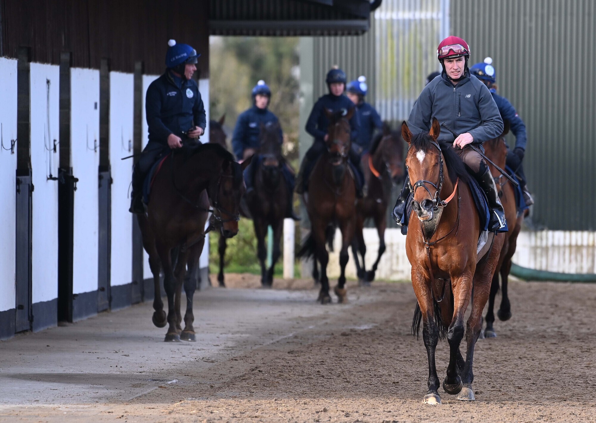 Champion Jockey Jack Kennedy pictured riding Teahupoo ahead of The Cheltenham Festival as he works his way back to full fitness from a broken leg. Pic: Healy Racing