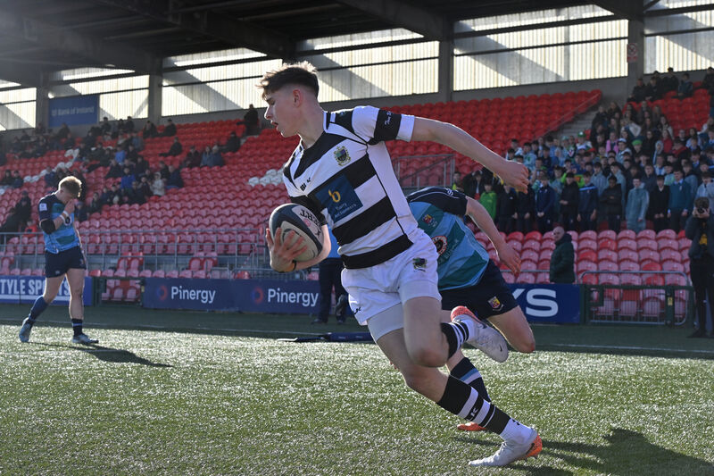  Alex Moloney, PBC, Cork going in for his try. Pic: Dan Linehan