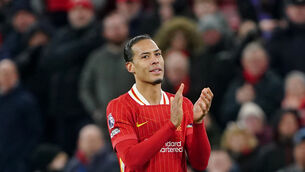 Liverpool captain Virgil van Dijk insists complacency will not be an issue after opening up a 13-point lead at the top of the Premier League (Peter Byrne/PA)