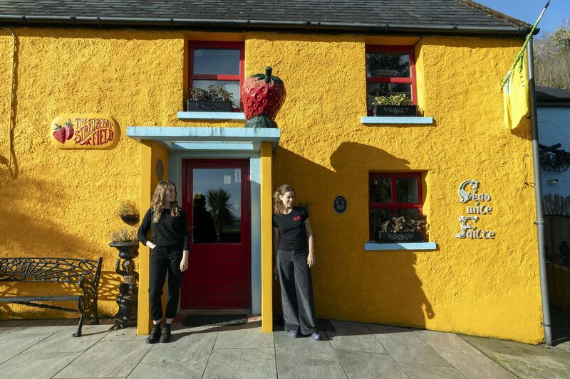  Mayra, left and Yosta Kerssens owners of The Strawberry Field Pancake Cottage &amp; Craft Shop on the Ring of Kerry between Sneem and Killarney. Photo: Don MacMonagle