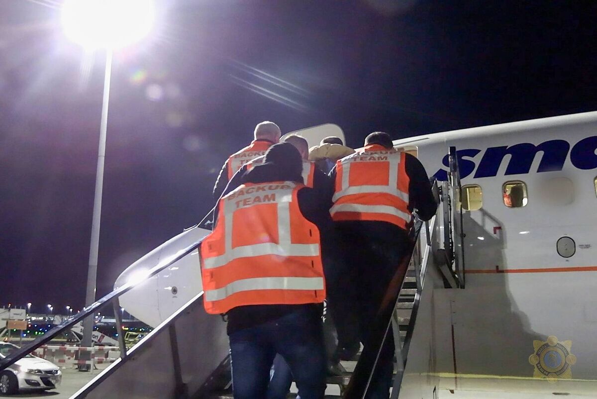 This was the first deportation flight under a new contract signed in November to provide chartered planes for these operations, with more flights planned later this year.