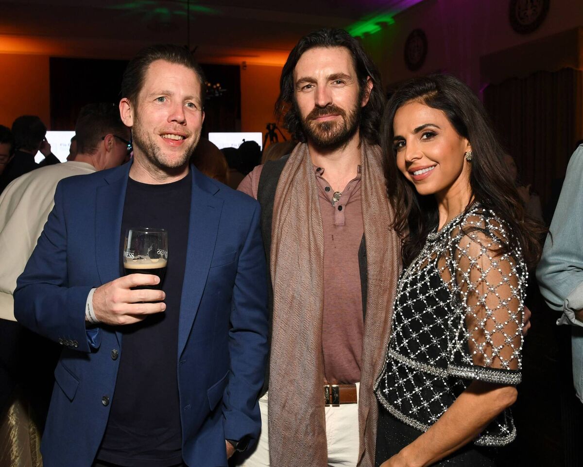 Macdara Kelleher, Eoin Macken and Azita Ghanizada attend the US-Ireland Alliance's 19th annual Oscar Wilde Awards. Picture: Alberto E. Rodriguez/Getty Images.