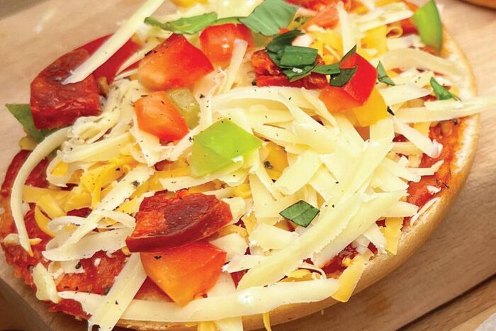 Air-Fryer Pizza Bagels