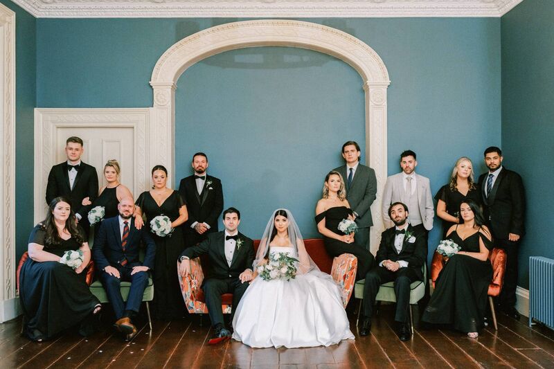 Shermin Shams and Graham Syder with their wedding party. Pictures: Wonder and Magic Shermin Shams and Graham Syder with their wedding party. Pictures: Wonder and Magic